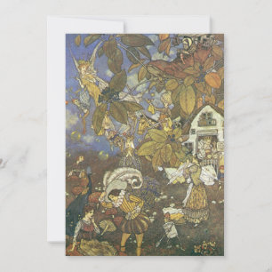 Vintage Storybook-Charaktere von Dulac Einladung