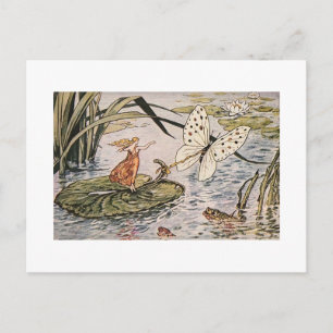 Vintage Storybook Thumbelina Postkarte