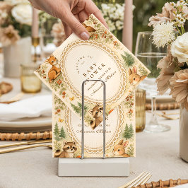 Vintage Storybook Woodland Baby Shower Serviette