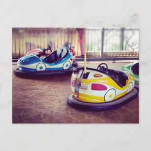 Vintage-Stoßauto-Karte - Instagrammed Postkarte
