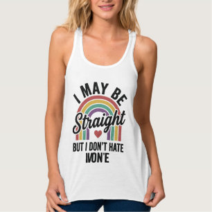 Vintage Straight But Kind Regenbogen Stolz Shirt_1 Tank Top