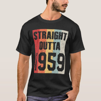 Vintage Straight Outta 1959 Lustiger Retro-Geburts T-Shirt