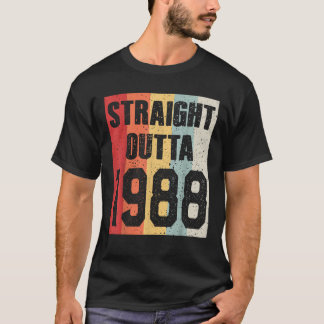 Vintage Straight Outta 1988 Lustiger Retro-Geburts T-Shirt