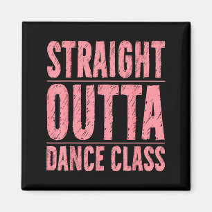 Vintage Straight Outta Hip Hop Tanzkurs Tanzend Magnet