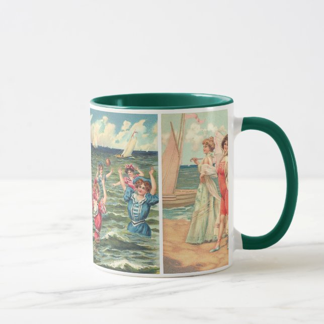 Vintage Strand-Schönheits-Tasse Tasse (Rechts)