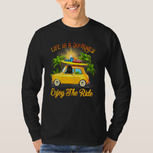 Vintage-Strand-Tropischer-Sommerurlaub-Tibetischer T-Shirt