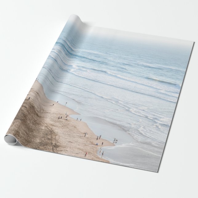 VINTAGE STRANDFOTO GESCHENKPAPIER (Ungerollt)