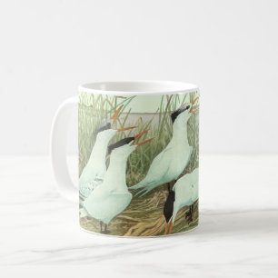 Vintage Strandvögel in einem Sumpf von Louis Fuert Kaffeetasse