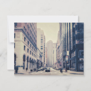 Vintage-Straße in der Innenstadt von San Francisco Postkarte