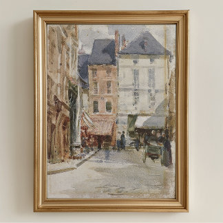 Vintage-Straßenbild druckbar Poster