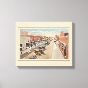 Vintage Straßenszene, West Palm Beach, Florida Leinwanddruck