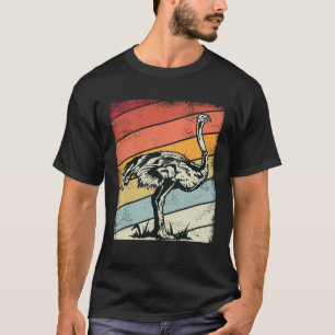 Vintage-Strauß-Retro-Grafik Kinder Jugend T-Shirt