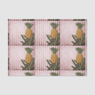 Vintage Streifen Ananas Seidenpapier