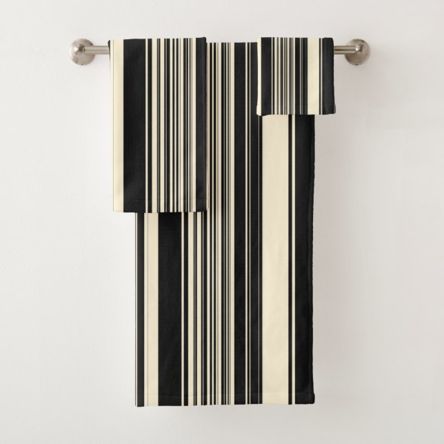 Vintage Streifen Badhandtuch Set (Insitu)