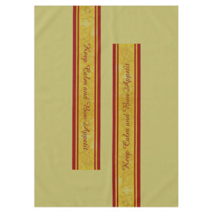 Vintage Streifen Border Deko + Ihr Text und Ihre I Tischdecke