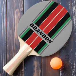 Vintage Streifen der VHS-Platine mit Namen Tischtennis Schläger