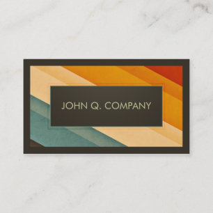 Vintage Streifen-Geschäfts-Karte Visitenkarte