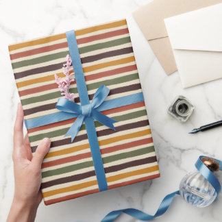 Vintage-Streifen Geschenkpapier