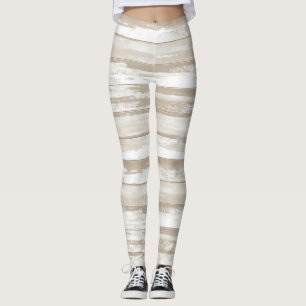 Vintage Streifen in grauen Farbtönen Leggings