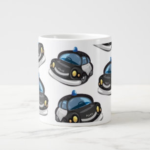 Vintage-Streifenwagen Jumbo-Tasse