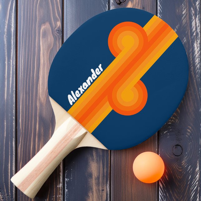 Vintage Striping-Schleife mit Namen Tischtennis Schläger (Von Creator hochgeladen)
