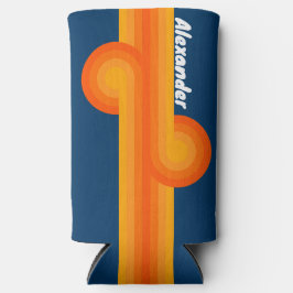 Vintage Strippschleife mit Namen Selters Dosenkühler