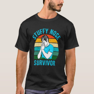Vintage Stuffnose Survivor Kalte Grippe Männer Fra T-Shirt