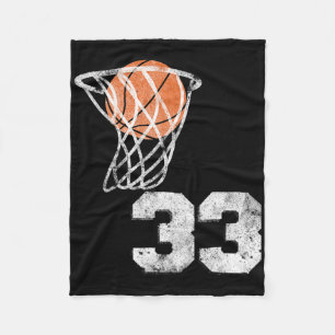 Vintage StuhlJersey Nummer 33 Nummer des Spielers Fleecedecke