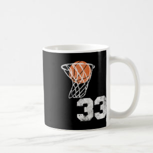 Vintage StuhlJersey Nummer 33 Nummer des Spielers Kaffeetasse