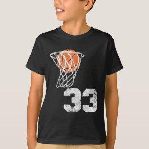 Vintage StuhlJersey Nummer 33 Nummer des Spielers T-Shirt