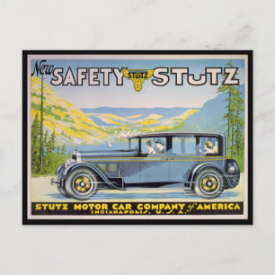 Vintage Stutz-Auto-Werbung, Indianapolis Postkarte