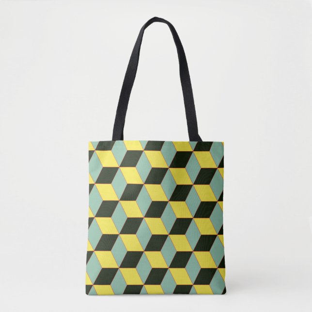 vintage style 3D geometric seamless pattern with c (Vorderseite)