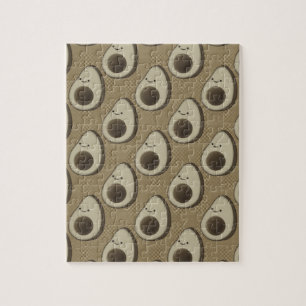 Vintage Style Avocado-Muster Puzzle