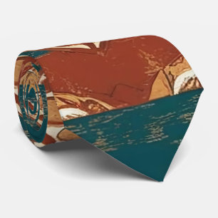 Vintage Style Boho Muster Schlips für Herren Krawatte