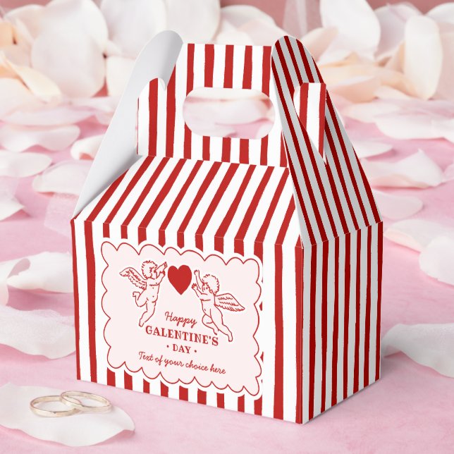 Vintage Style Cupid Doodles Happy Galentine's Day Geschenkschachtel (Hochzeit)