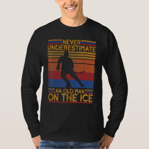 Vintage Style Eishockey für Eishockey-Mannschaft E T-Shirt