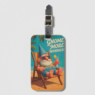Vintage Style Gnom Strand Urlaub Design Gepäckanhänger