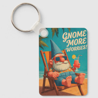 Vintage Style Gnom Strand Urlaub Design Schlüsselanhänger