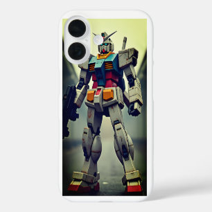Vintage Style Gundam Roboter Handyhülle iPhone 16 Hülle