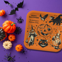 Vintage Style Halloween Graphics Personalized