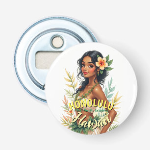 Vintage Style Hawaii Reise Honolulu Hula Mädchen Flaschenöffner