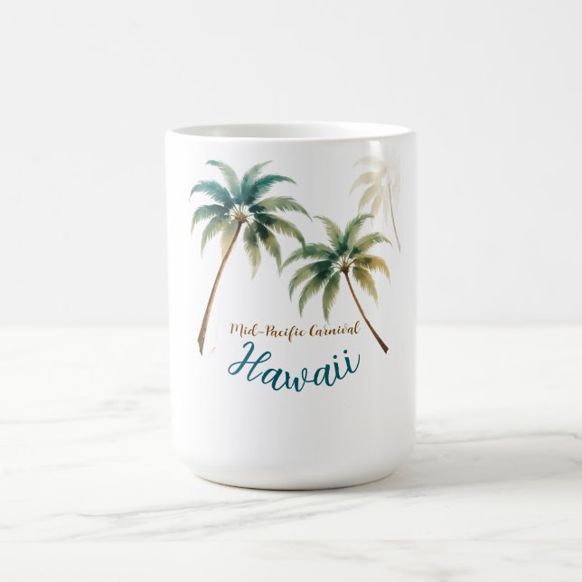 Vintage Style Hawaiian Travel Honolulu Kaffeetasse (Mittel)