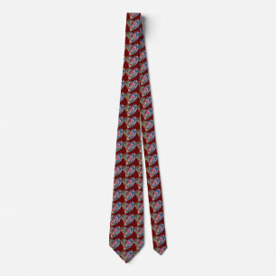 Vintage Style Herzen Rosen Kunst Krawatte