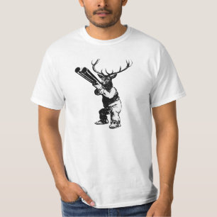 Vintage Style Hirschjäger T-Shirt Jagd