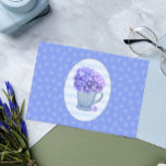 Vintage Style Hydrangea Large Font Birthday Card Karte<br><div class="desc">This Pretty Hydrangea Birthday Card features a pretty hydrangea bloom in a vintage depression glass pitcher. The large font verse inside makes for easy reading.</div>