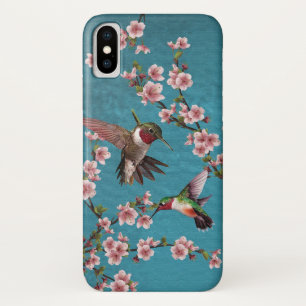 Vintage Style Kolibris & Blüten Case-Mate iPhone Hülle