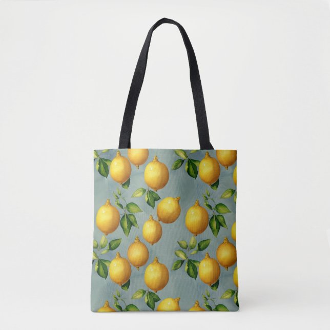Vintage Style Lemons Pattern Wallpaper Art (Vorderseite)