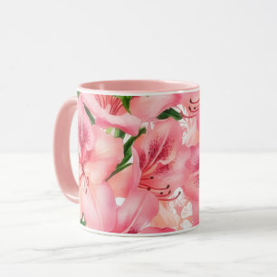 Vintage Style Liege Blume Rosa Tasse Cup