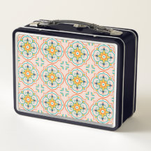 Vintage-Style-Lunchbox mit einem wiederholenden