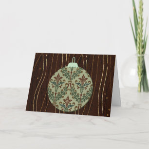 Vintage Style Old World Weihnachtsschmuck Urlaub Karte